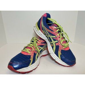 ASICS GEL-Excite 2 Women’s Size 9.5 Pink Green Blue Running Athletic Shoes T473N